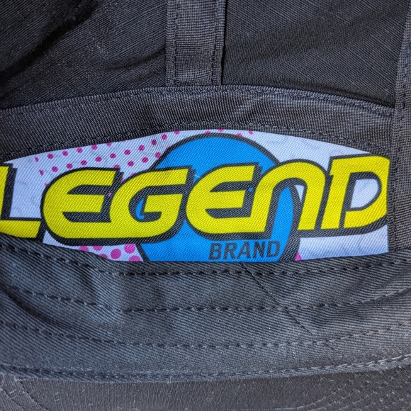 NWOT Legend Brand Rainbow Pride Ripstop Camper Hat Black Embroidered Rainbow - Picture 5 of 7